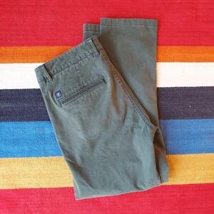 Roark Forest Green Chino Trousers